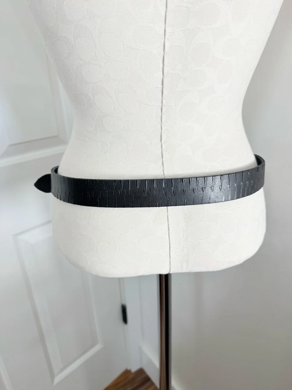 Bill Lavin Black English Saddle Leather Belt with Silver Brass Buckle
